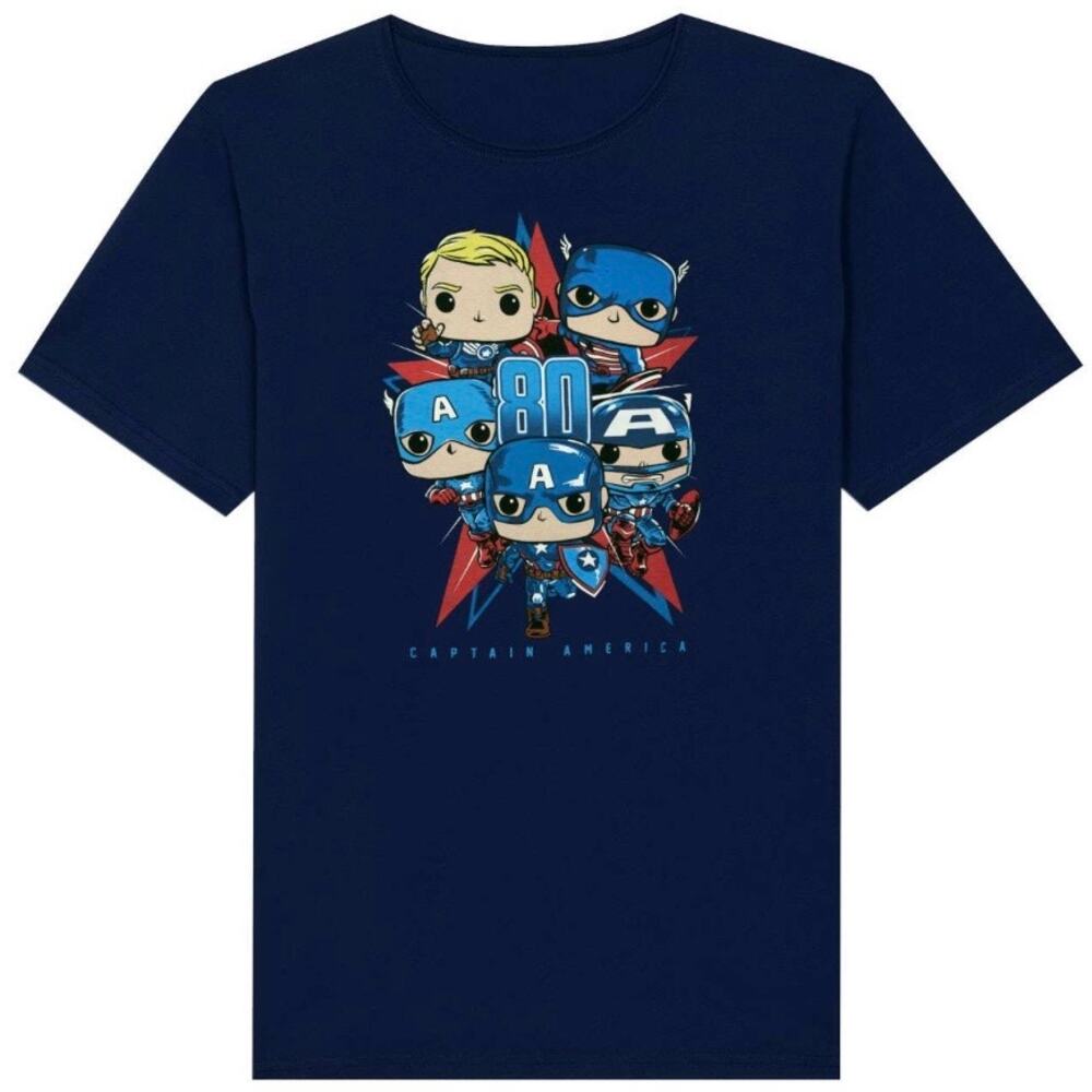 Funko POP! Tee: Captain America 80th Anniversary Collector Corps NEW XS